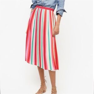 NWOT JCrew Watermelon Pleated Skirt